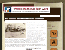 Tablet Screenshot of old6ward.org